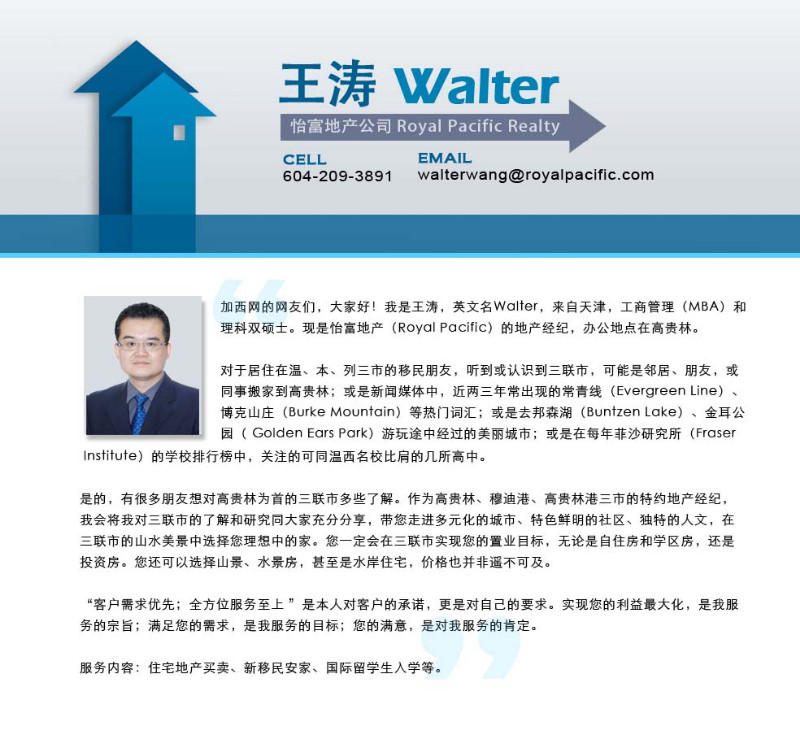Walter Wang 高贵林专业地产经纪